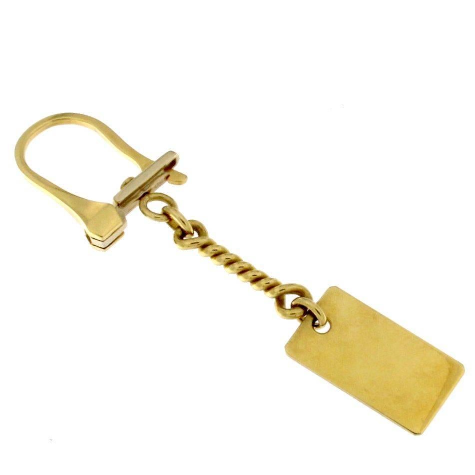 Classic Key Ring in 18 Karat Yellow Gold