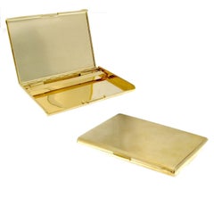 Pitillera de Oro de 18 Kilates Estilo Británico