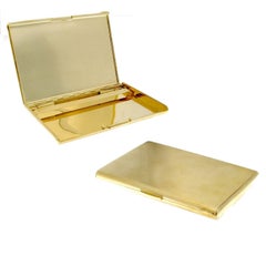 Antique 18 Karat Gold Cigarette Holder Case British Style