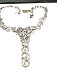 Waterfall Collection 18k White Gold Necklace with Diamonds