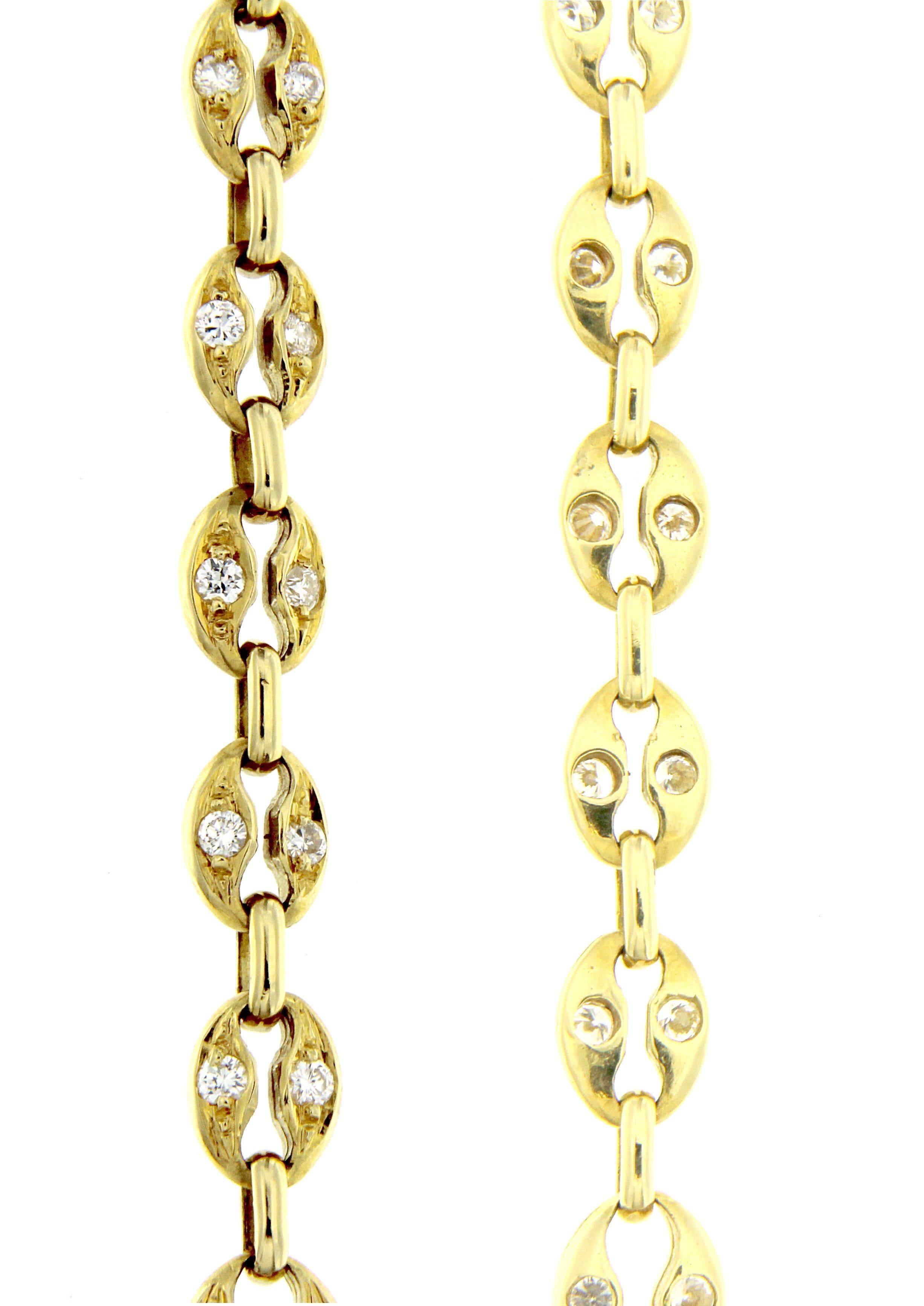 18 Karat Gold Smaragd-Halskette mit weißen Diamanten (Antiker Kissenschliff) im Angebot