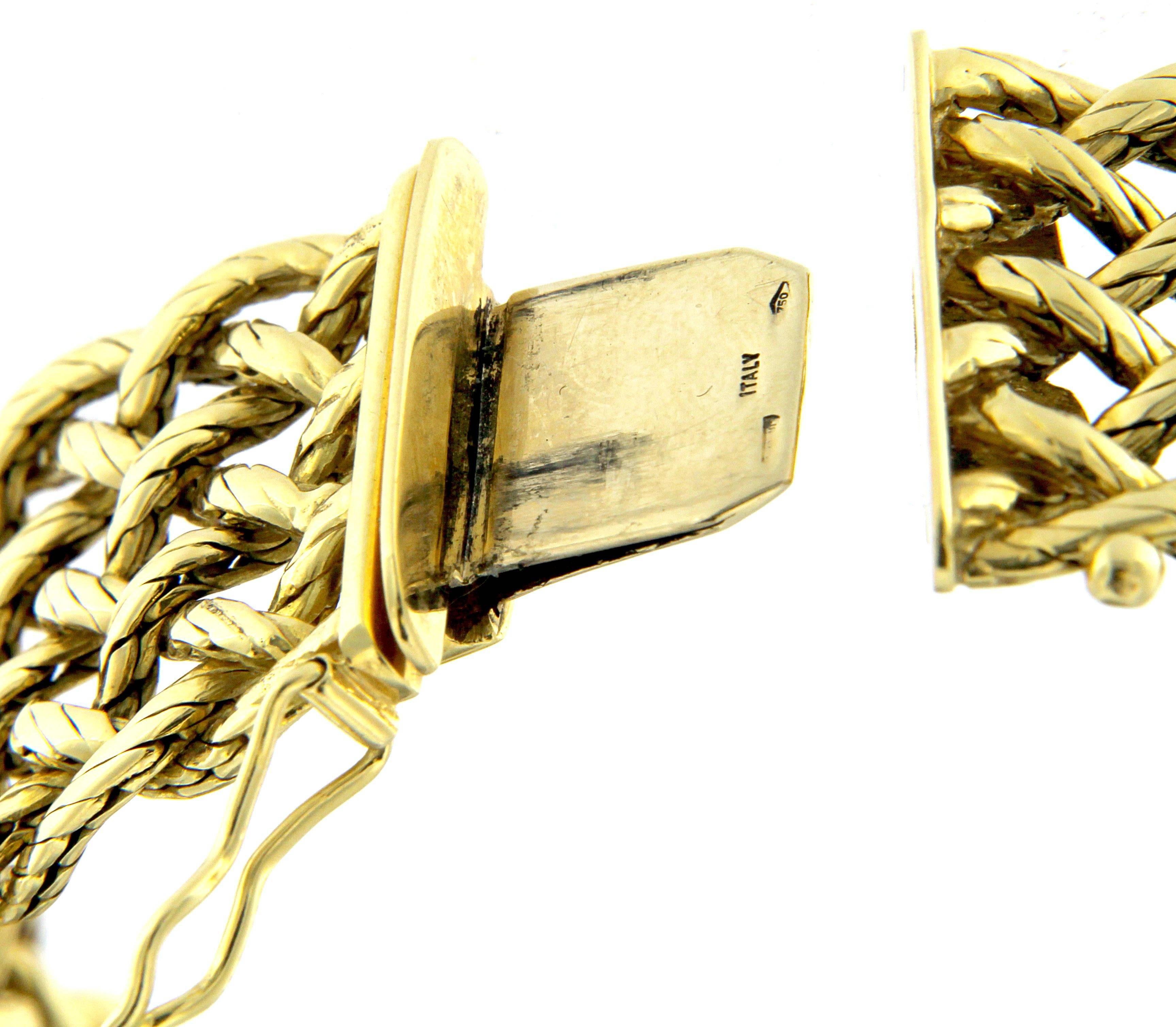 Women's Mesh Chain Bracelet 18 Karat Gold