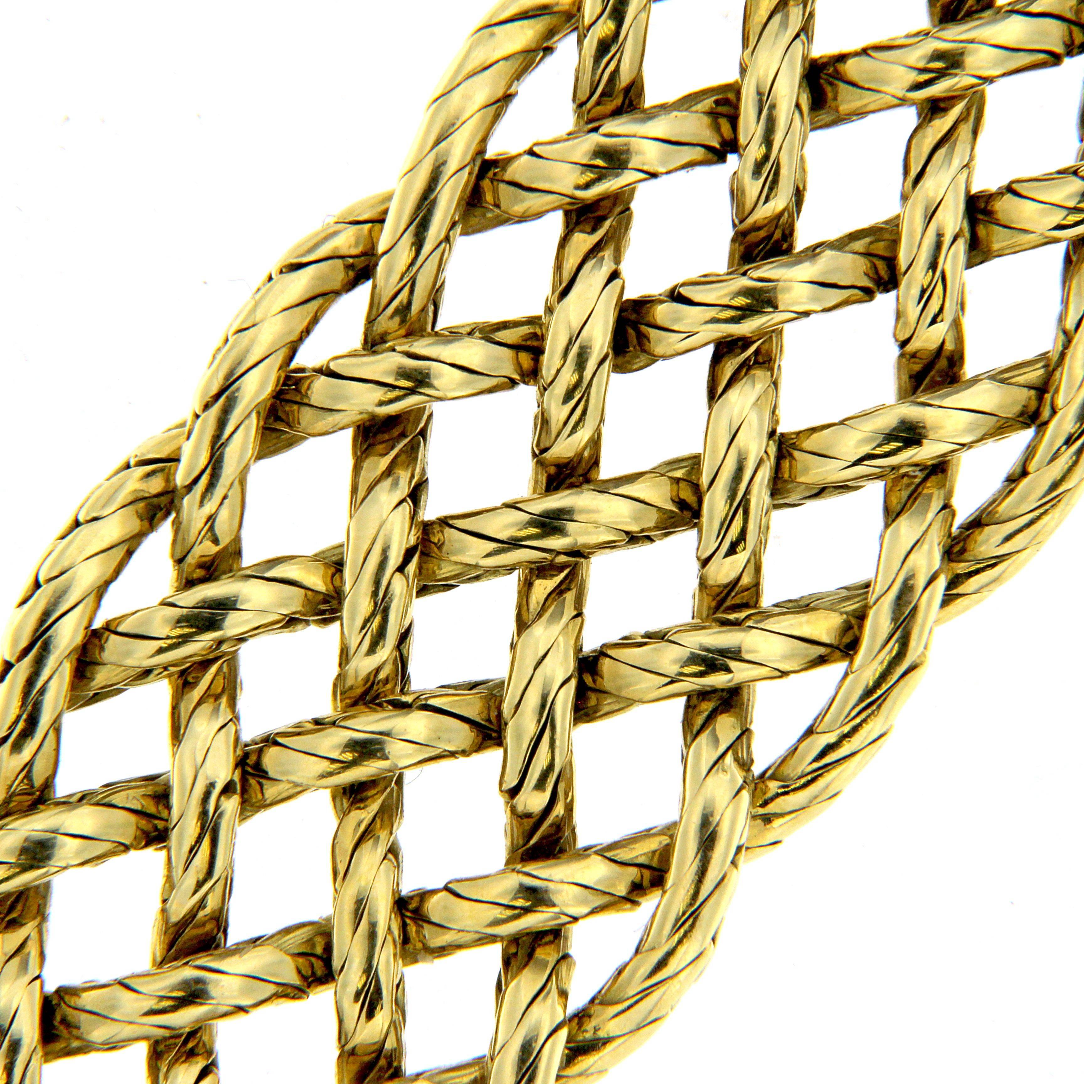 Mesh Chain Bracelet 18 Karat Gold 2