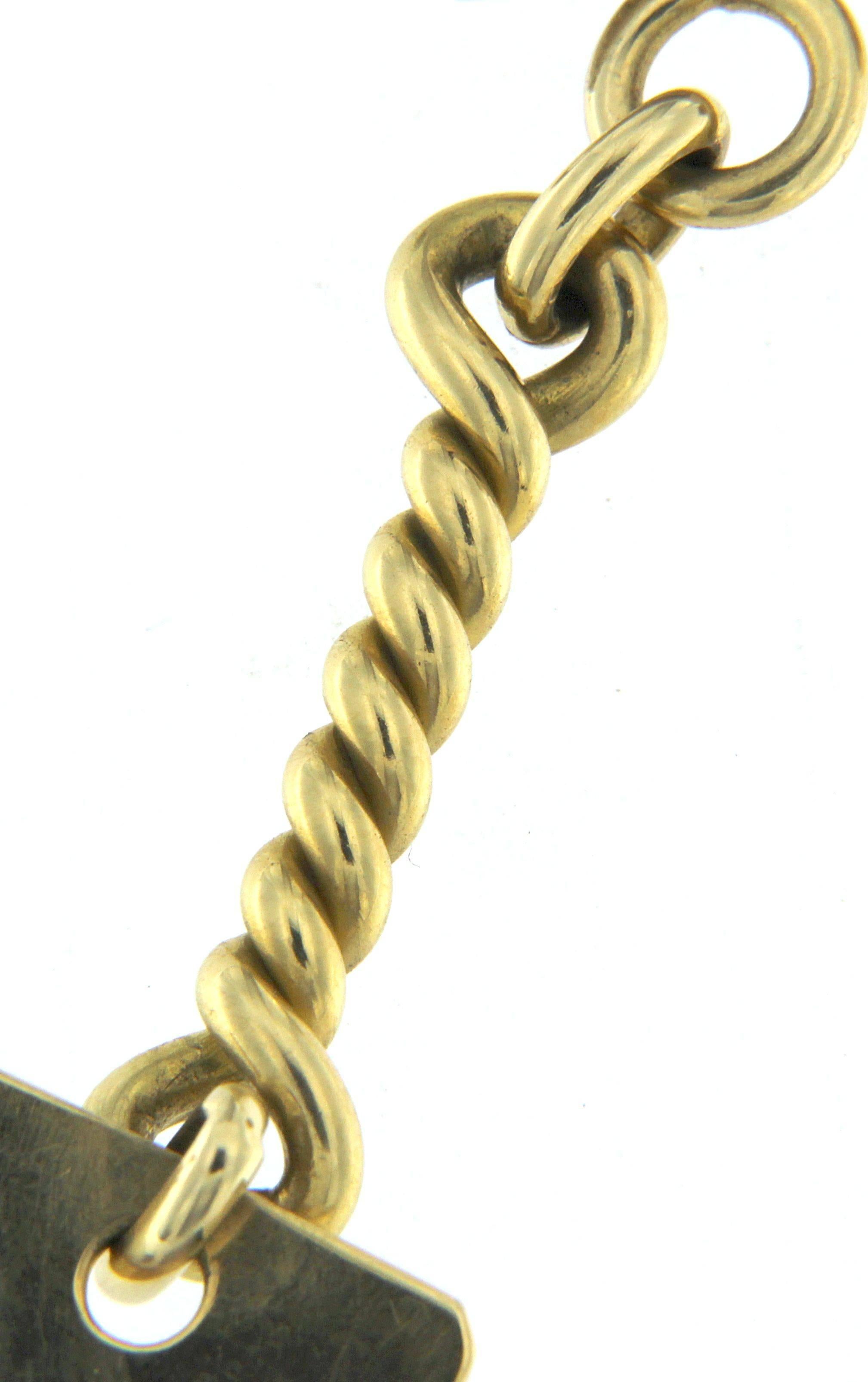 Classic Key Ring in 18 Karat Yellow Gold In New Condition In Milano, Lombardia
