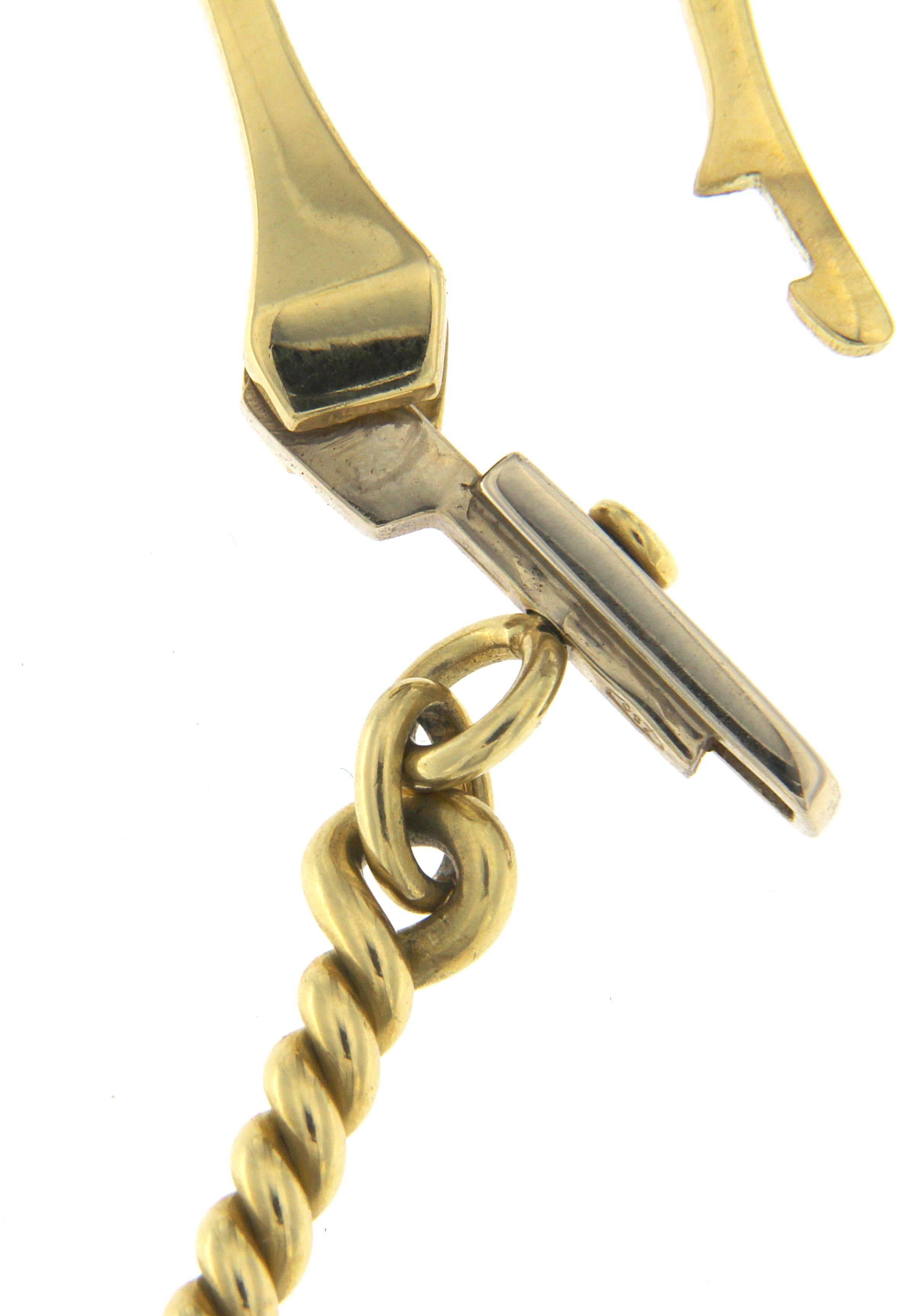 Classic Key Ring in 18 Karat Yellow Gold 1