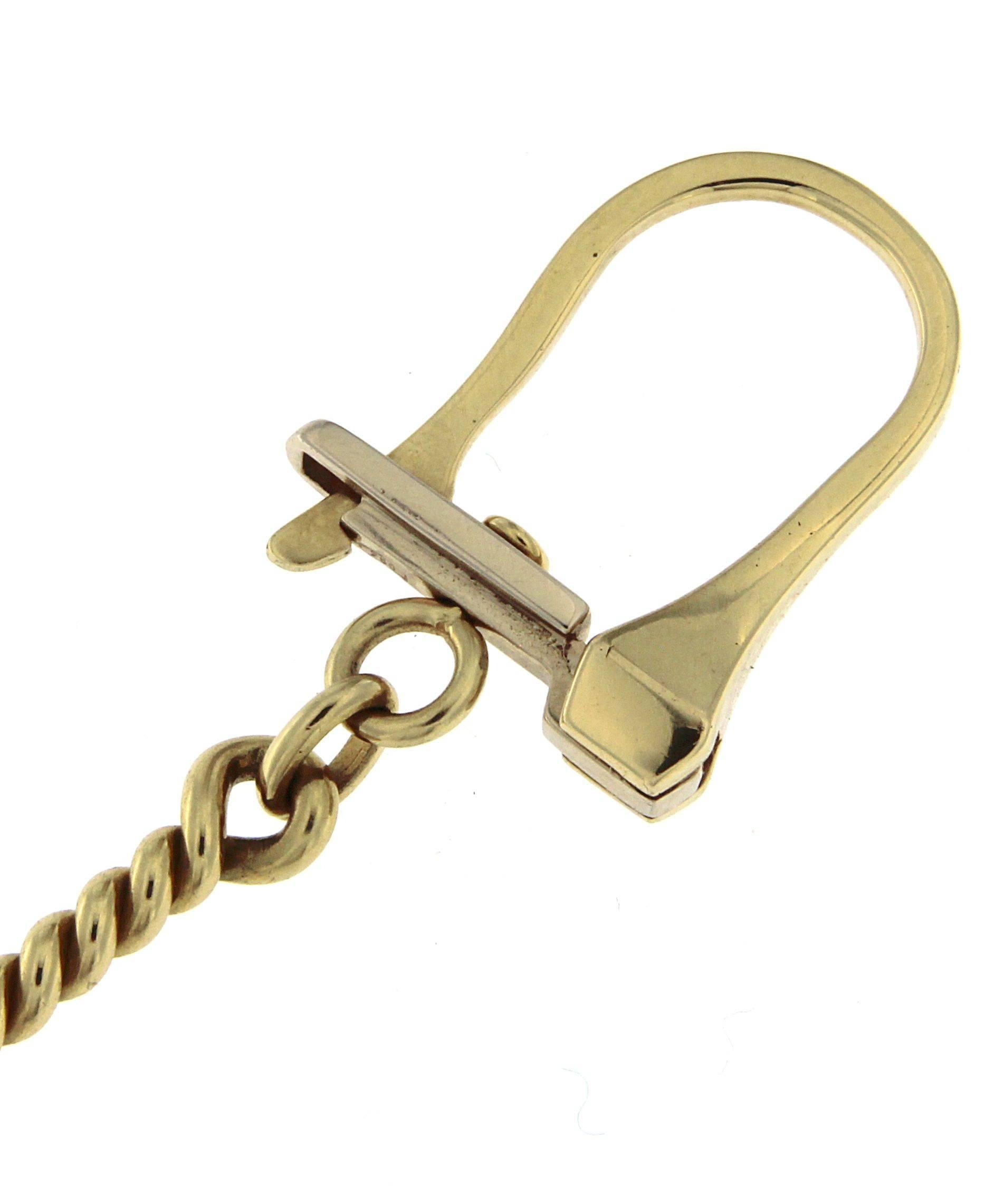 Classic Key Ring in 18 Karat Yellow Gold 2