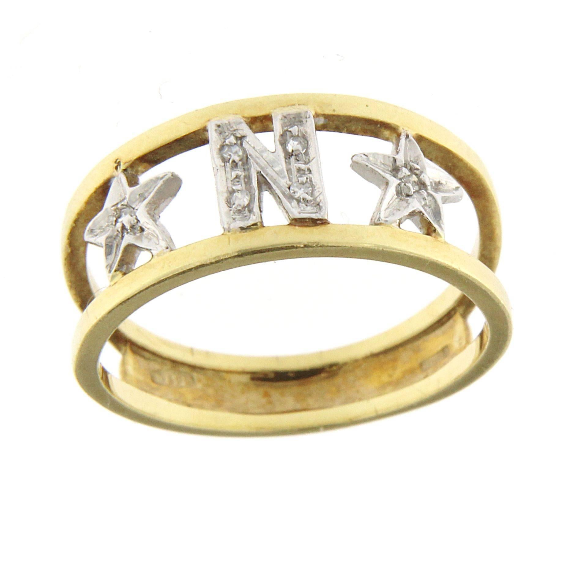 rings with letter n