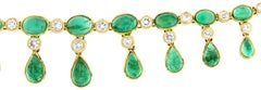 Collar de Oro de 18 Kilates con Esmeraldas y Diamantes Blancos - Micheletto