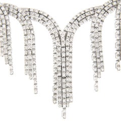 "Peacock" Collection 18K Gold Diamond Necklace