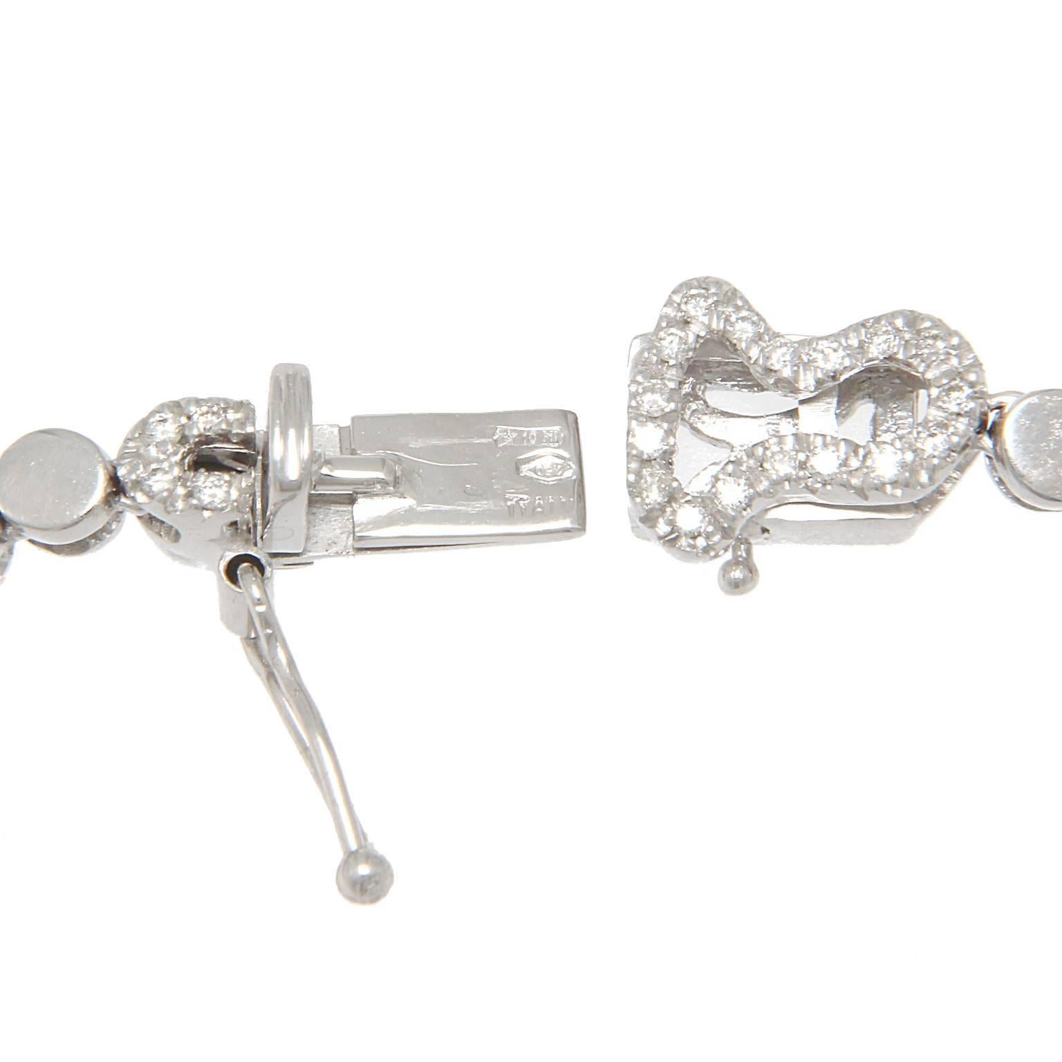Women's Gold Bullion Necklace with White Diamonds – 
