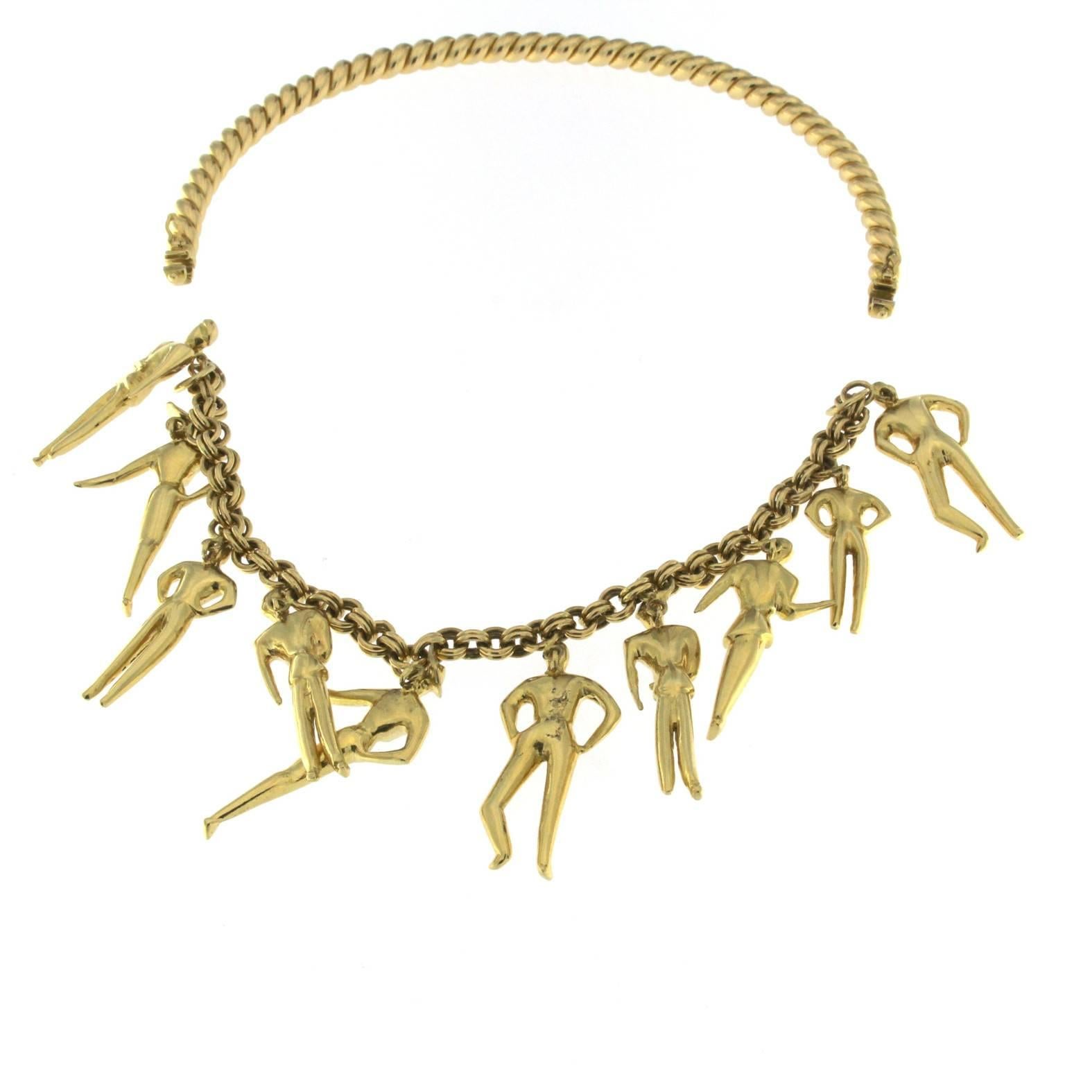 Women's Necklace in 18 Karat Yellow Gold