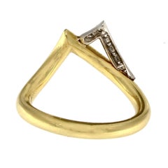 Ring in Yellow and White Gold with Diamonds