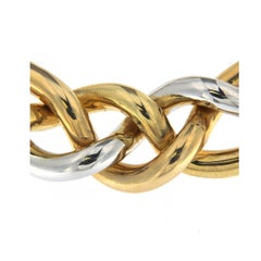 Yellow Rose and White Color Gold Necklace 18 Karat