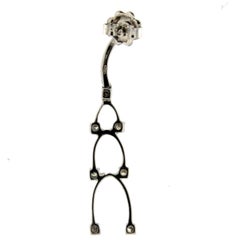 Orecchini Eleg in oro bianco 18 kt con diamanti bianchi - Micheletto