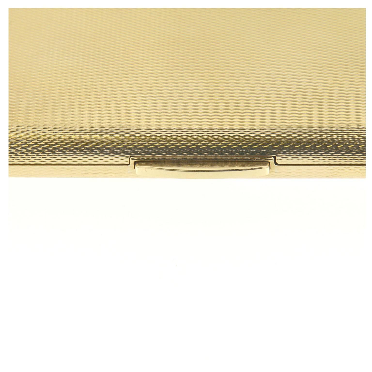 18k gold cigarette case