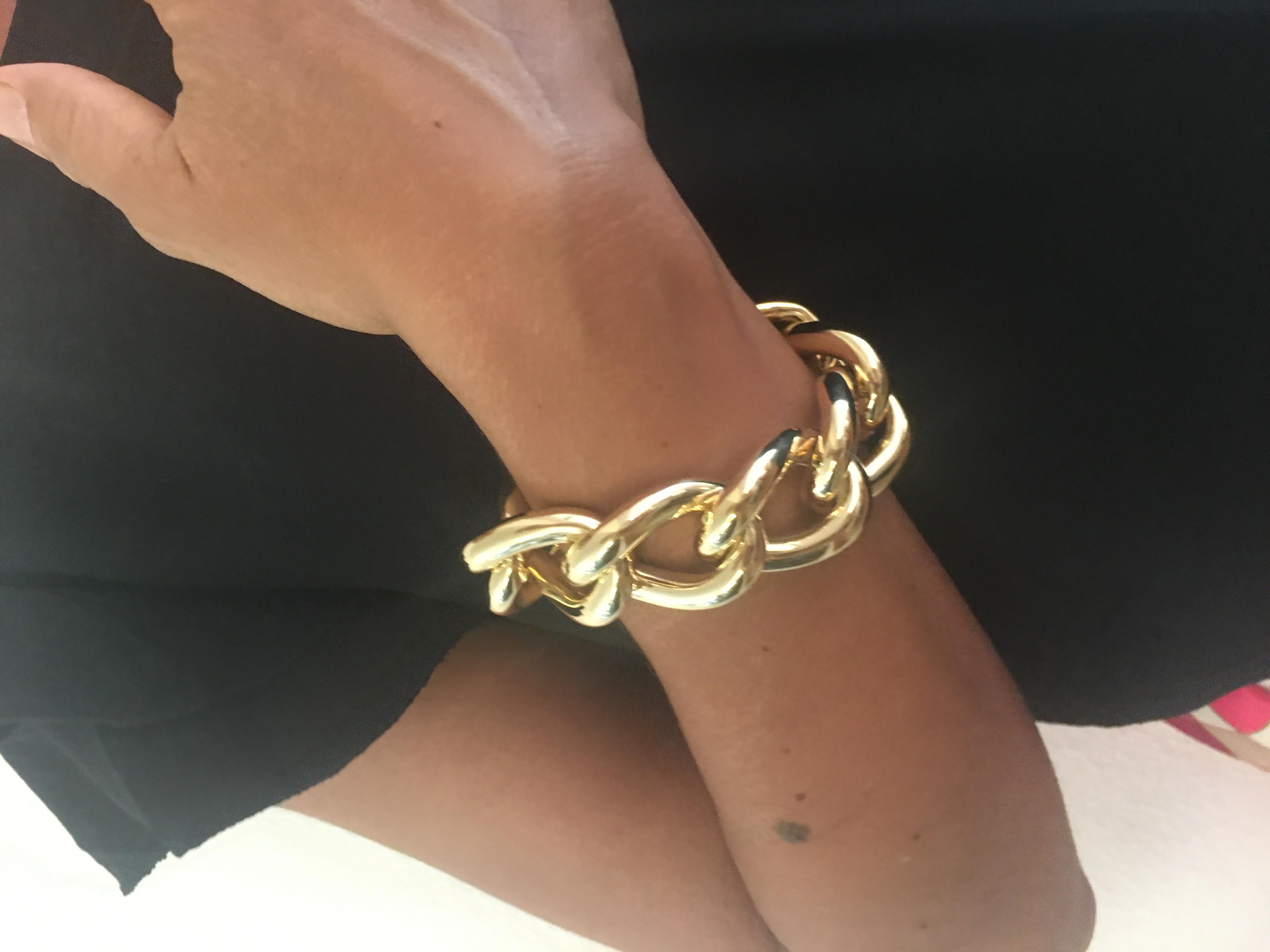 Micheletto Classic Gourmette Armband im Zustand „Neu“ im Angebot in Milano, Lombardia