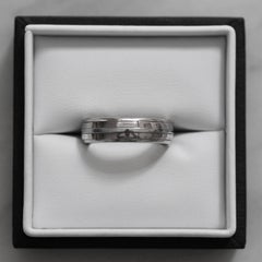 Luke Rose 18 Carat White Gold and Platinum Gents Revolver Ring