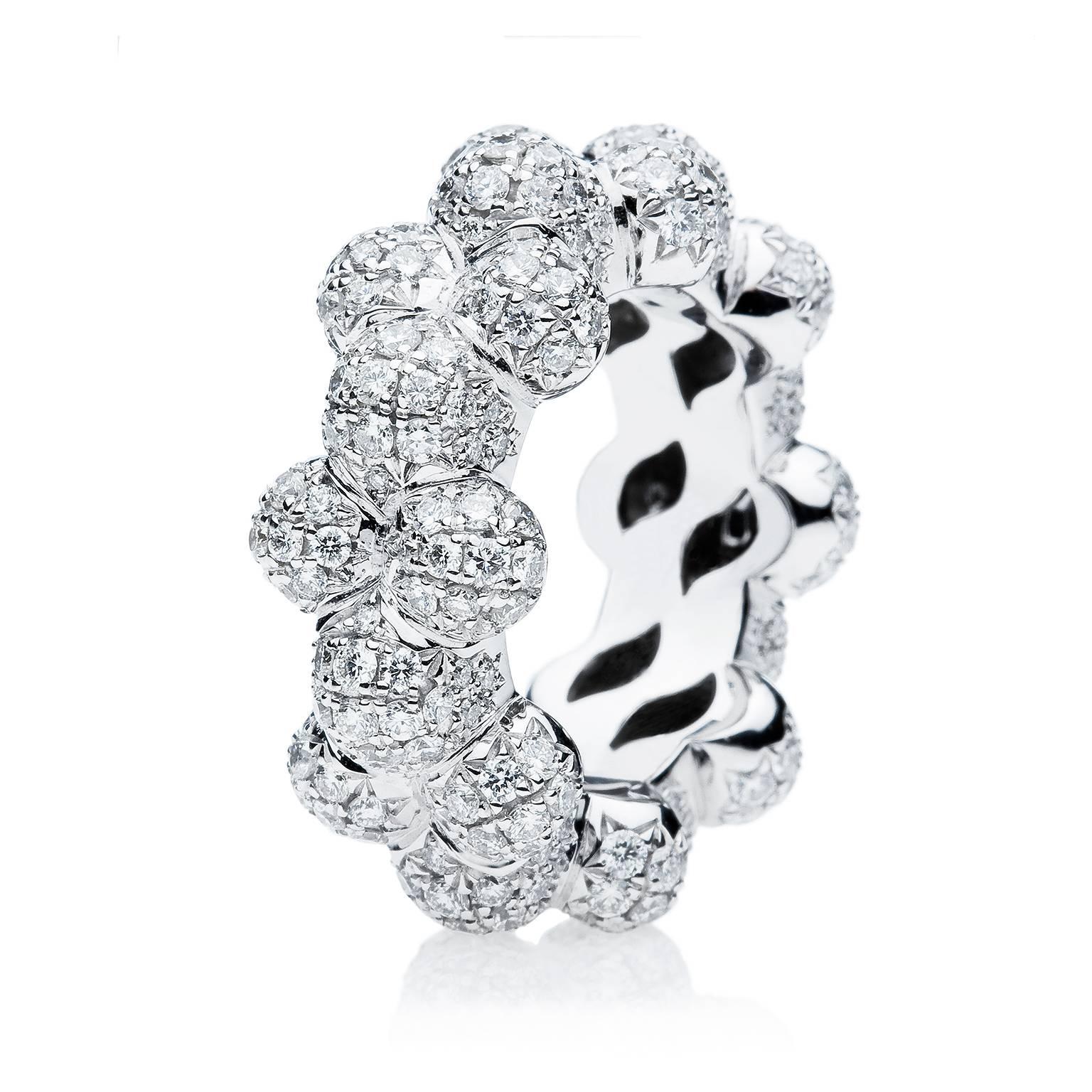 Women's Towe Norlen Celeste 3.98 Carat Contemporary Diamond Cocktail Ring For Sale