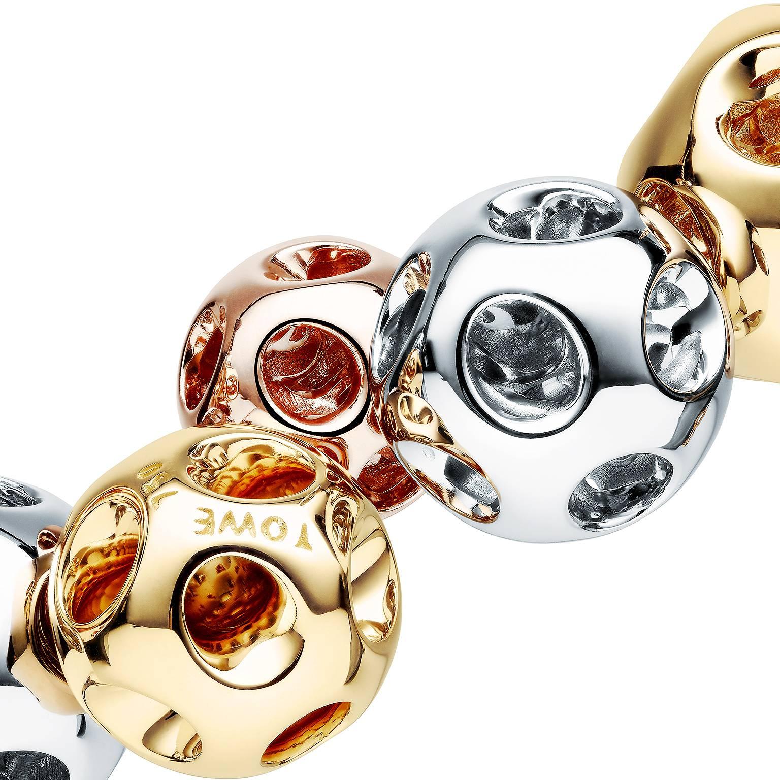 Towe Norlen Magique Contemporary Set of Nine Gold Pendant Necklace For Sale 4