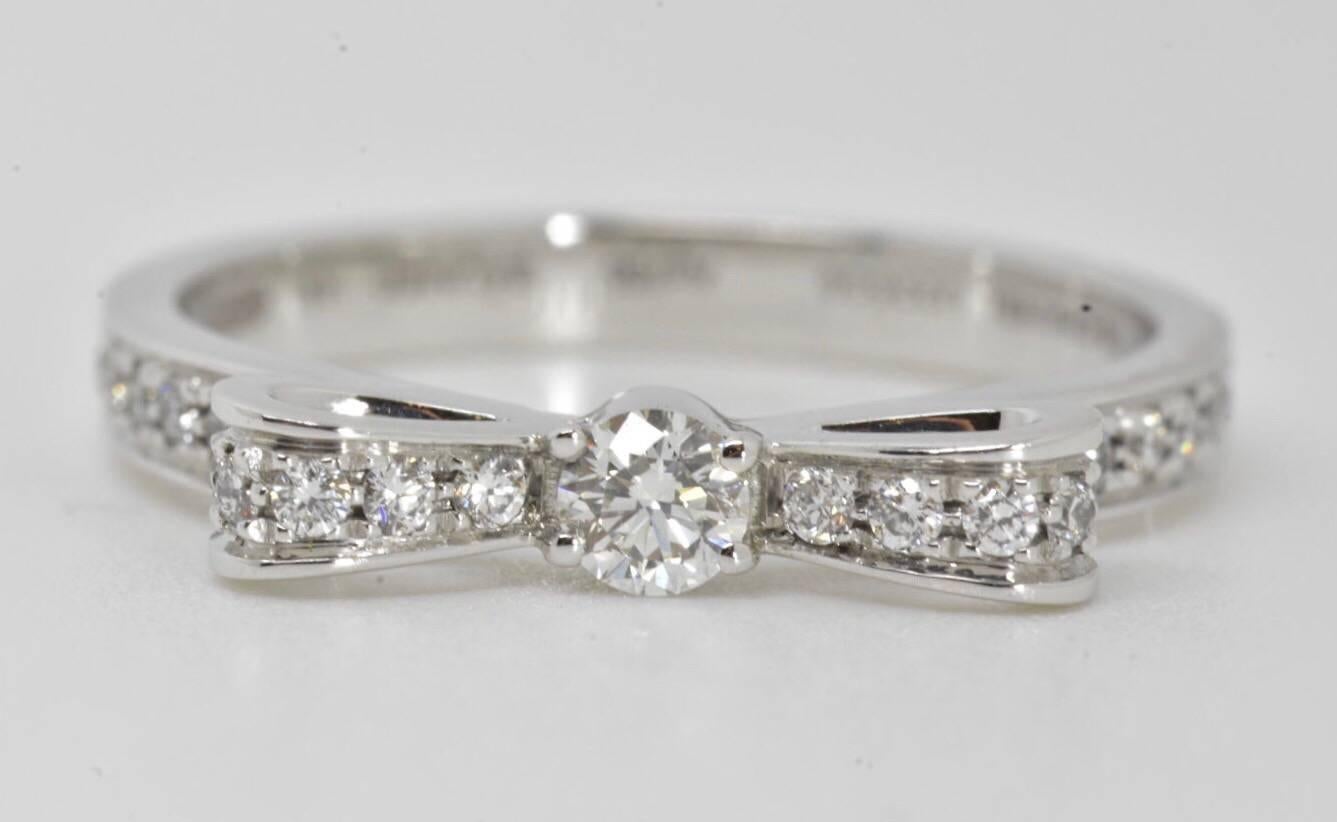 Contemporary Chanel Diamond Bow Ring