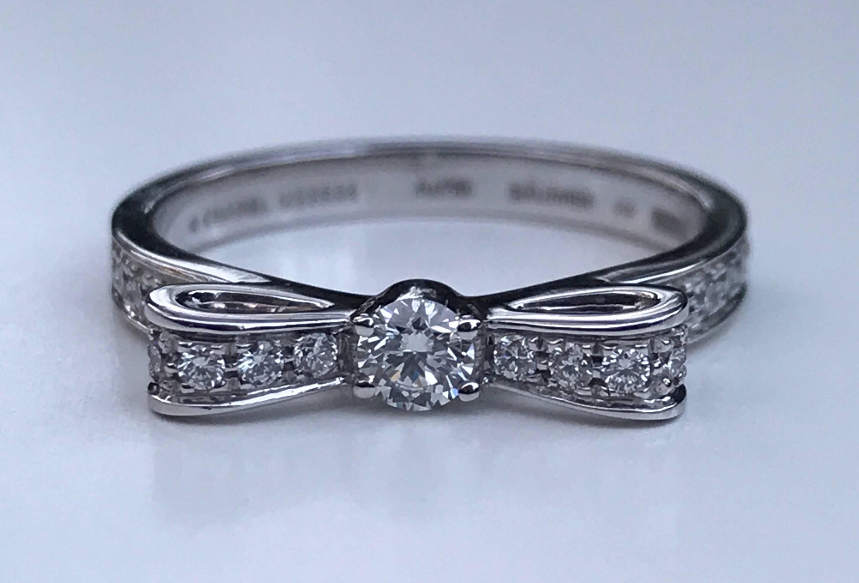 Chanel Diamond Bow Ring In Excellent Condition In London, GB