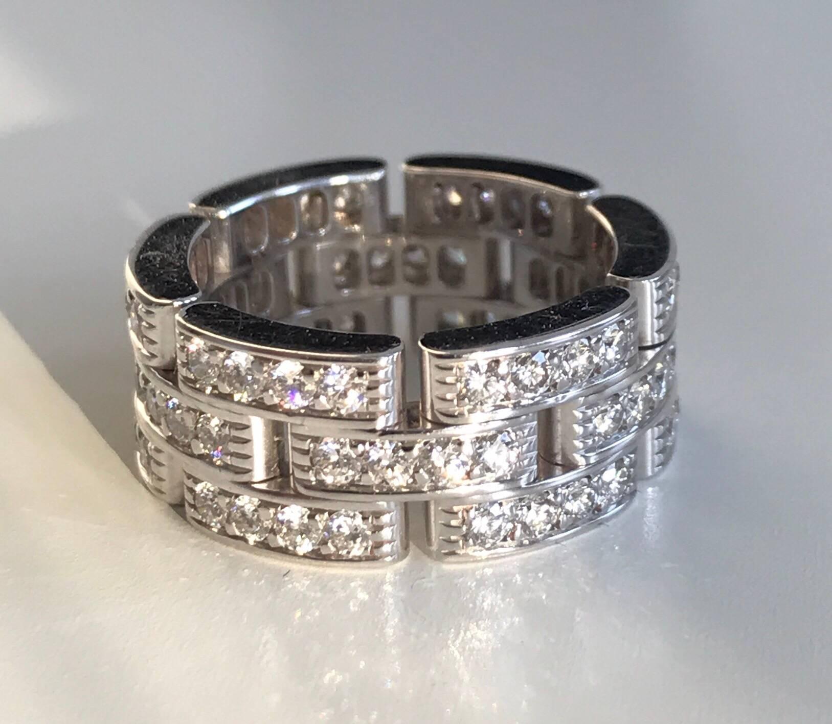 Contemporary Cartier Maillon Panthere Ring For Sale