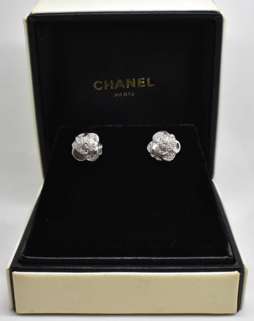 Chanel Camellia Diamond Earrings 1