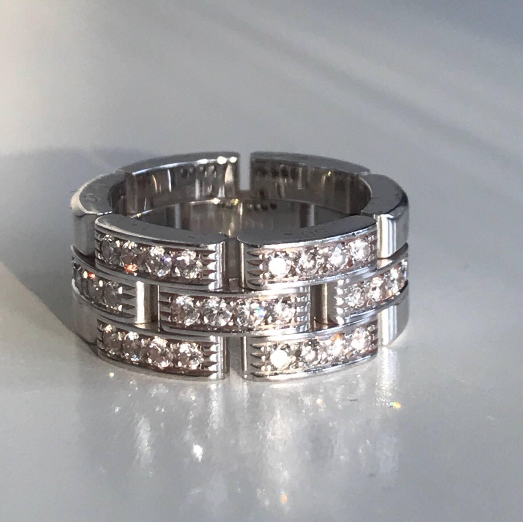 Women's or Men's Cartier Maillon Panthere Ring For Sale