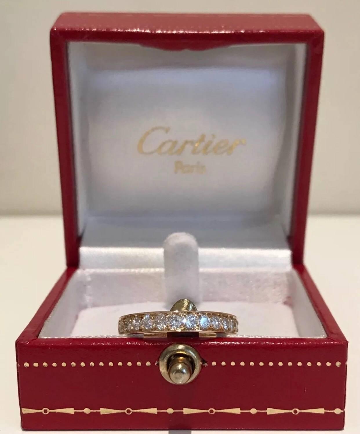 Contemporary Cartier Diamond Eternity Ring