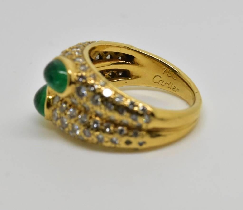 Cartier Emerald and Diamond Ring 4