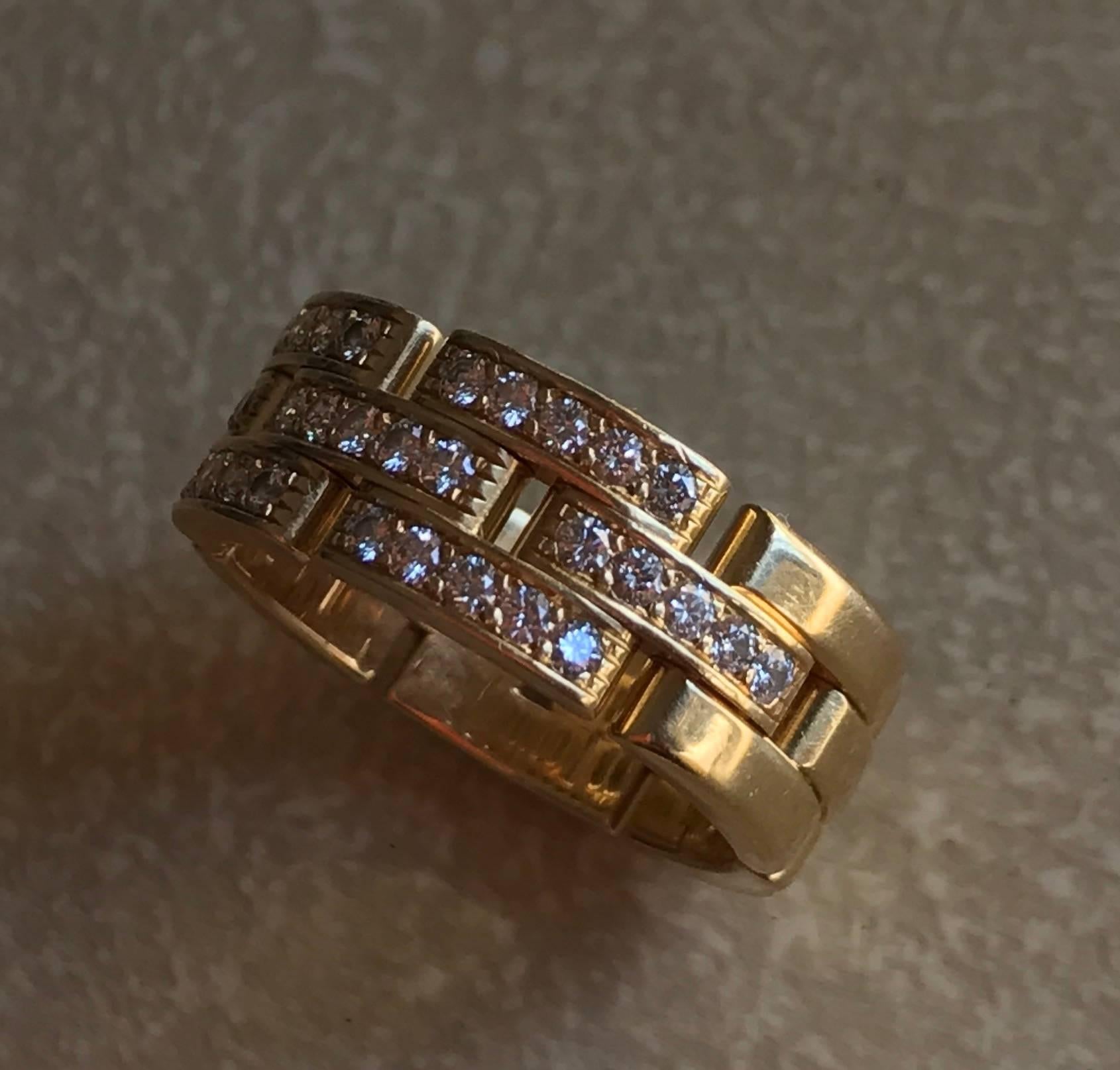 Cartier Maillon Panthere Diamond Ring 1