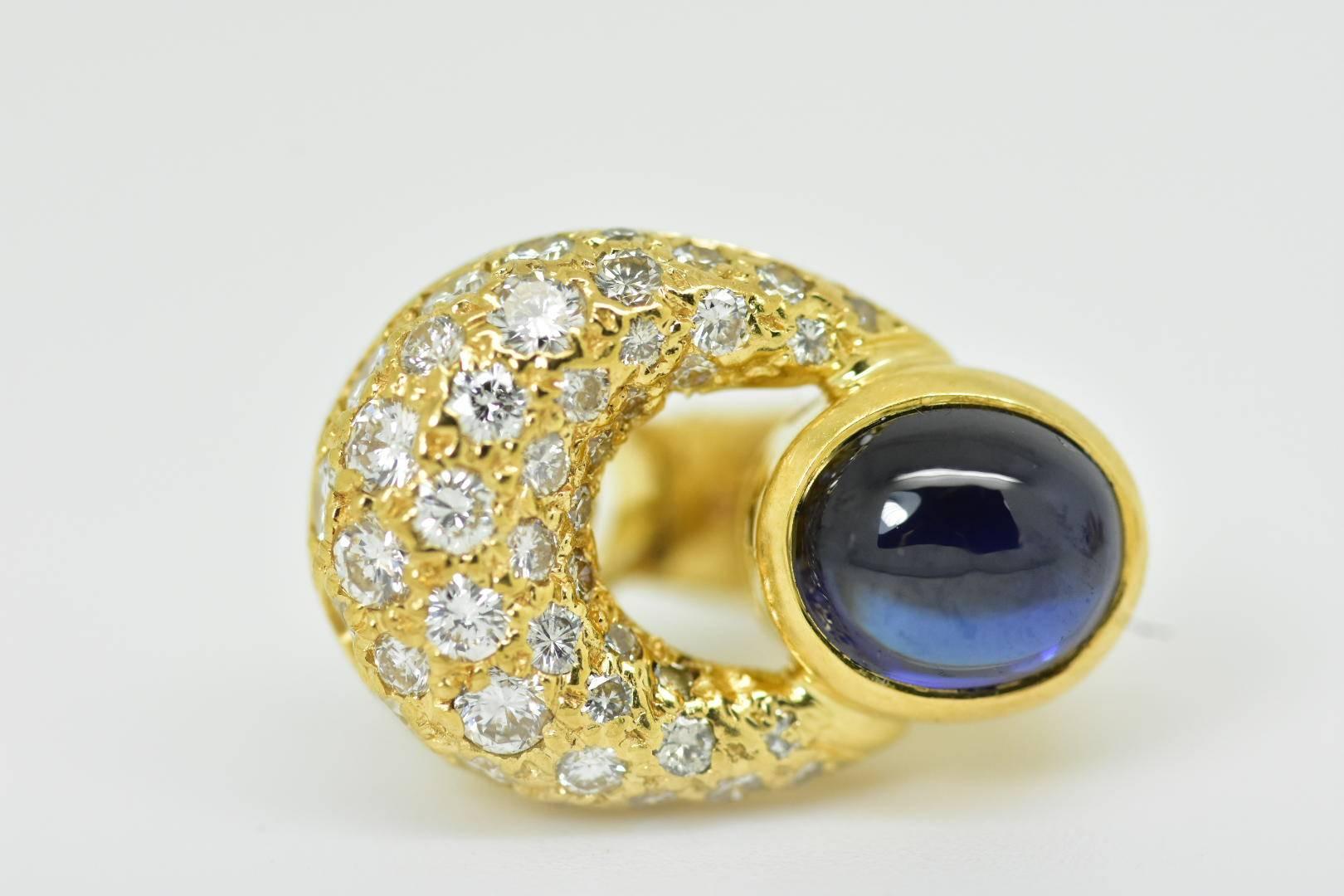 Cartier Sapphire and Diamond Earrings 5