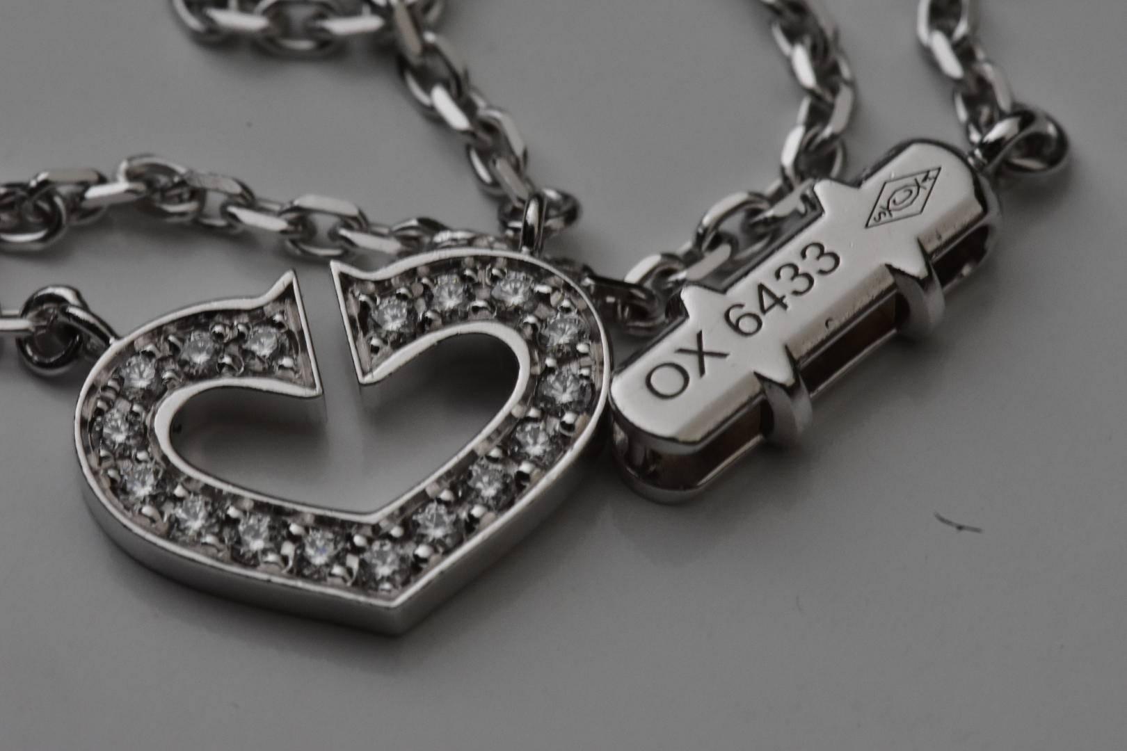 Women's Cartier Diamond C Heart of Cartier Necklace