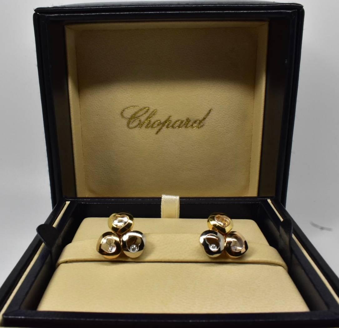 Women's or Men's Chopard Happy Curves Earrings