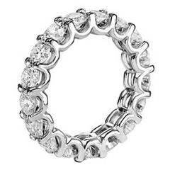 Diamond Gold Eternity Band Ring 4.00 Carats 8