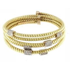  Diamond 6 Bar Goose Bangle