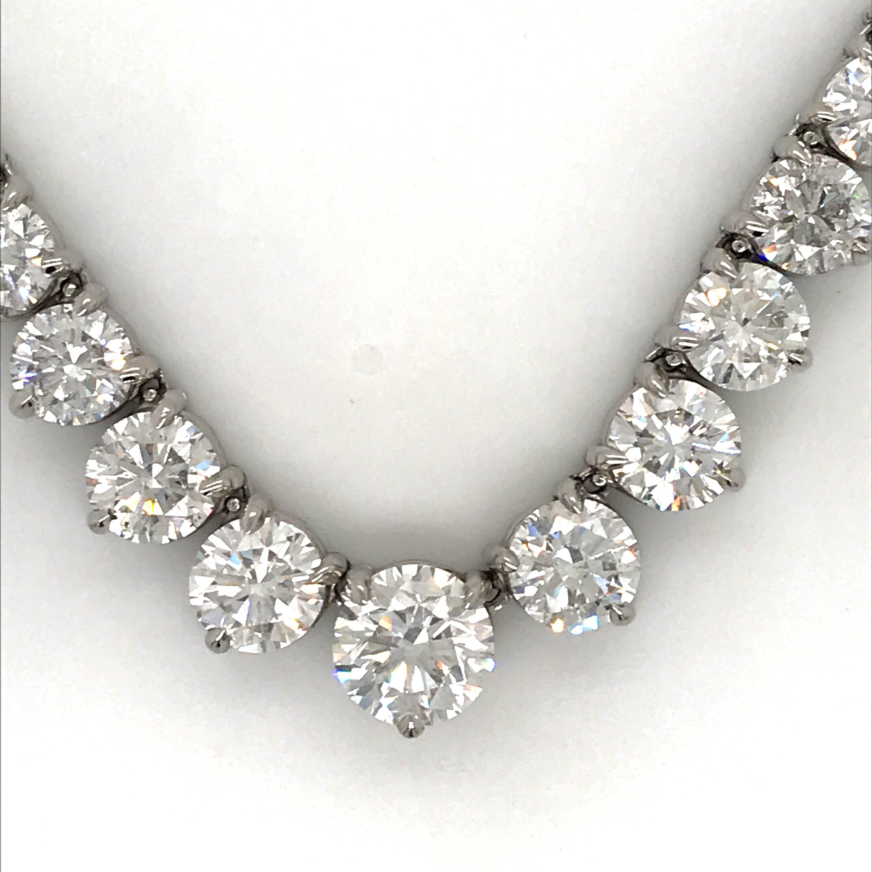 gia certified diamond necklace