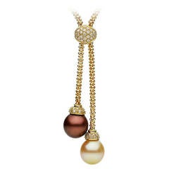 Pearl Gold Drop Necklace