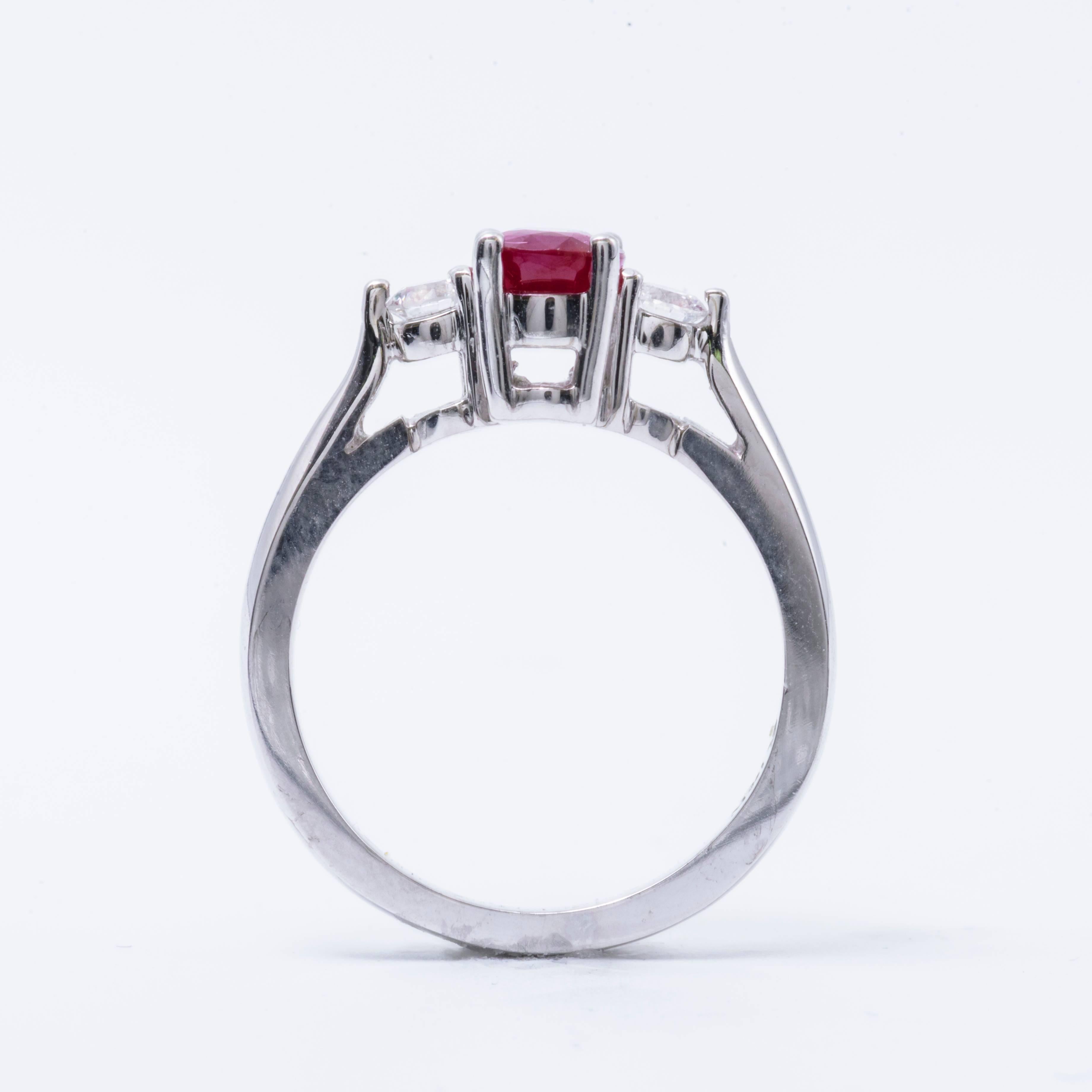 oval ruby ring with diamonds