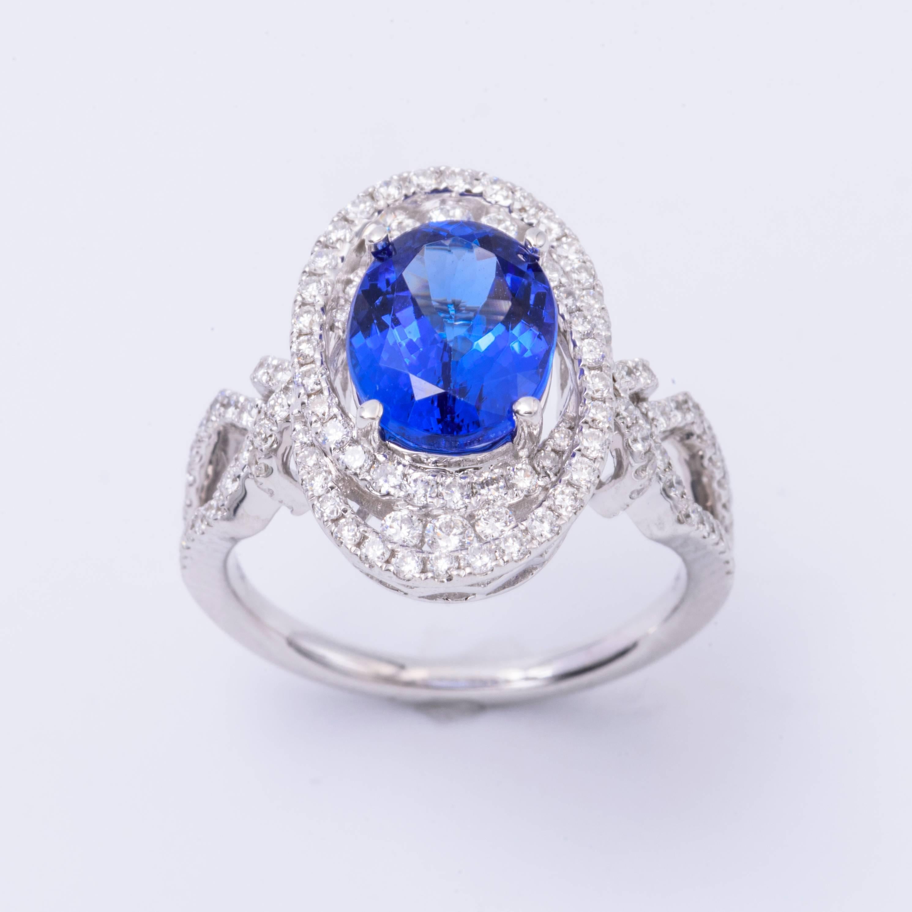 8 carat tanzanite ring