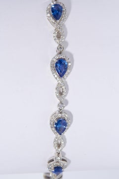 Ceylon Sapphire Bracelet 5.74 Carat