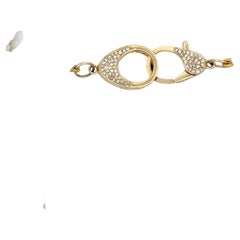Baroque Pearl Necklace with Diamond Oversized Clasp in 14K Gold 18-33 MM