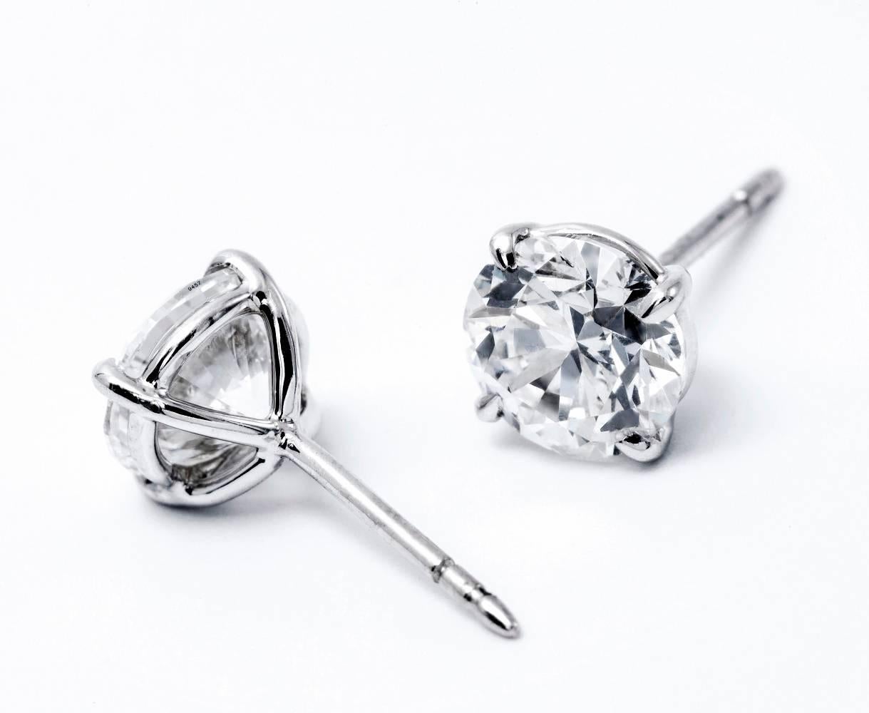 Diamond Studs 6.40 Carat In New Condition In New York, NY