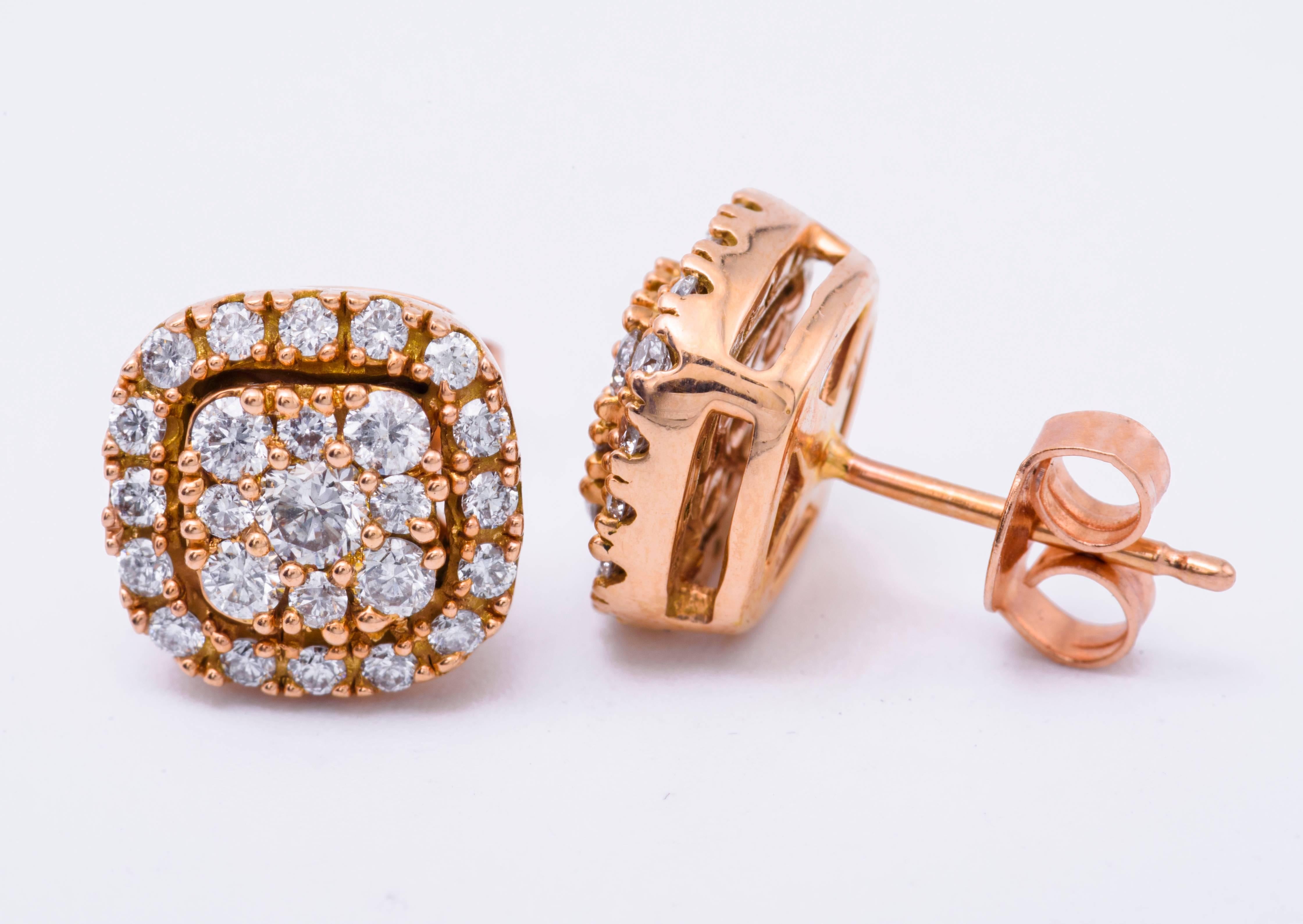 0.75 carat diamond earrings
