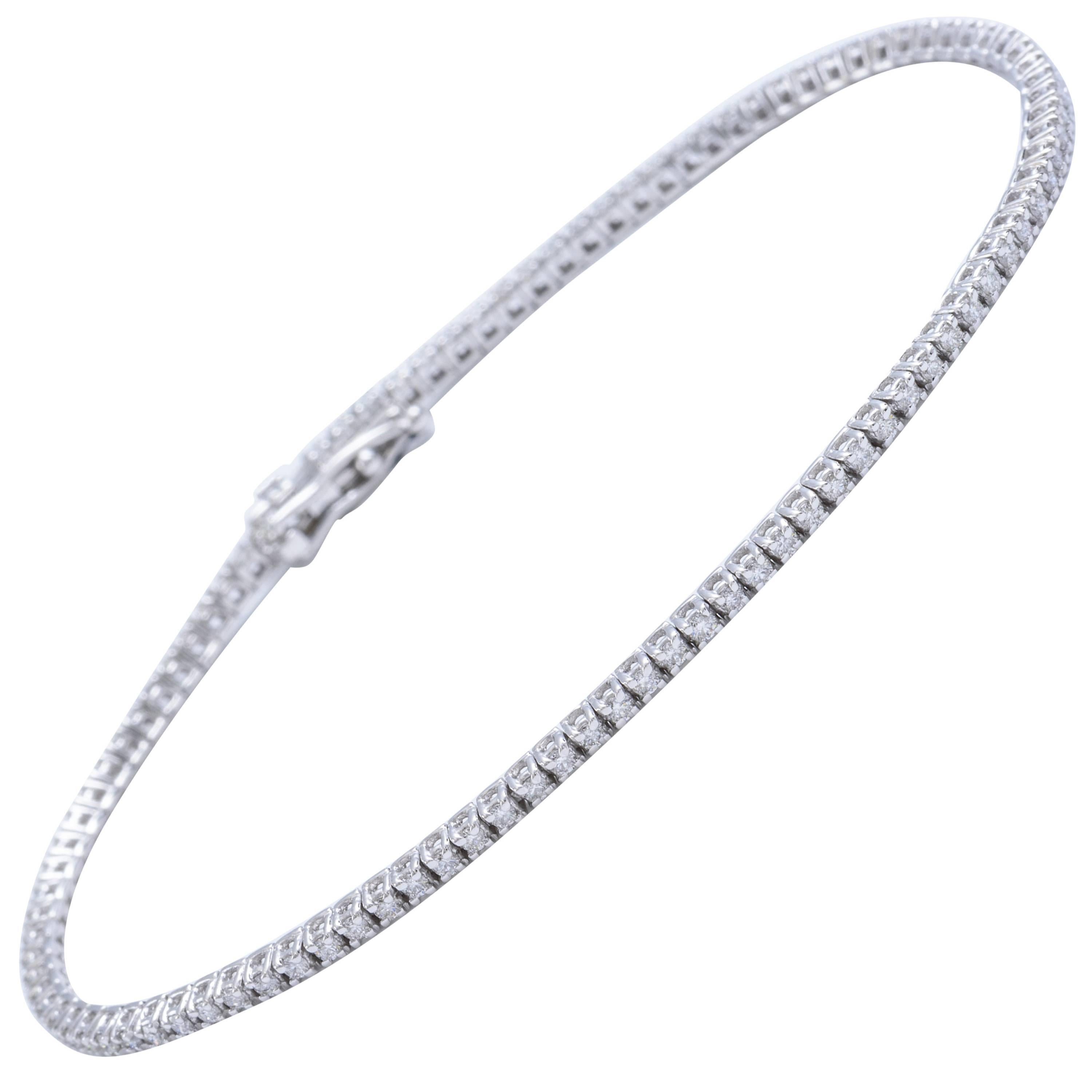 Diamond Tennis Straight Bracelet 1.00 Carat