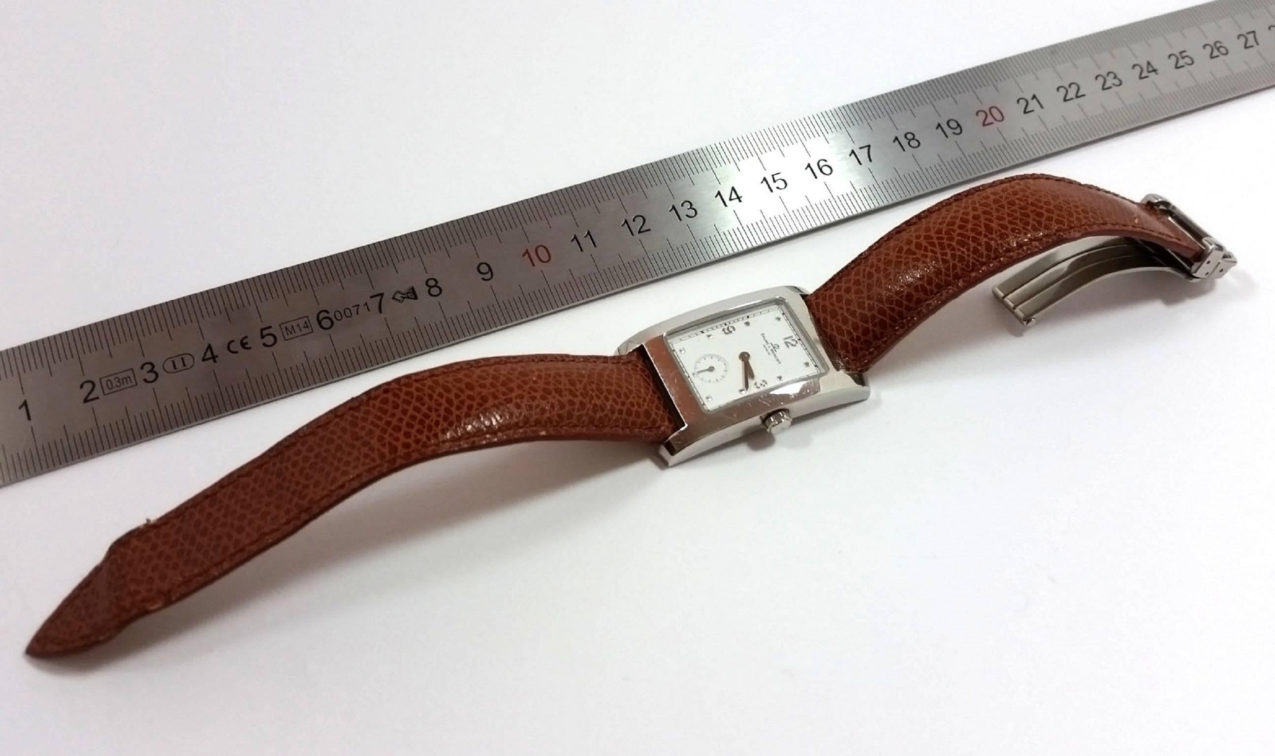 Men's Baume & Mercier Stainless Steel Hampton Quartz Wristwatch 
