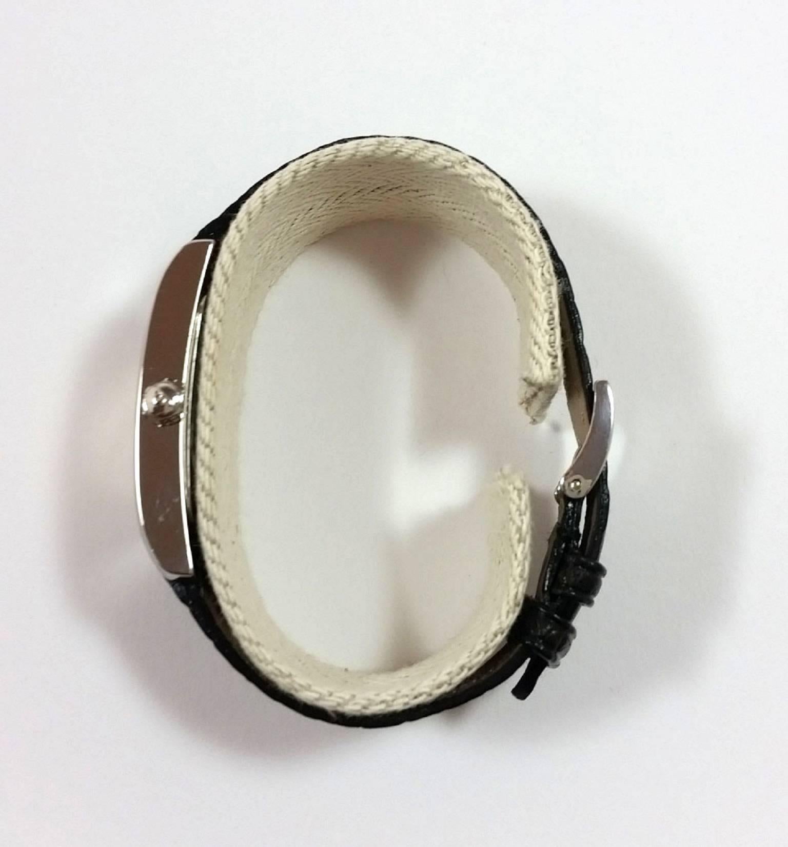 Baume & Mercier Stainless Steel Copper dial Hampton quartz Wristwatch  In New Condition In Saint Ouen, FR
