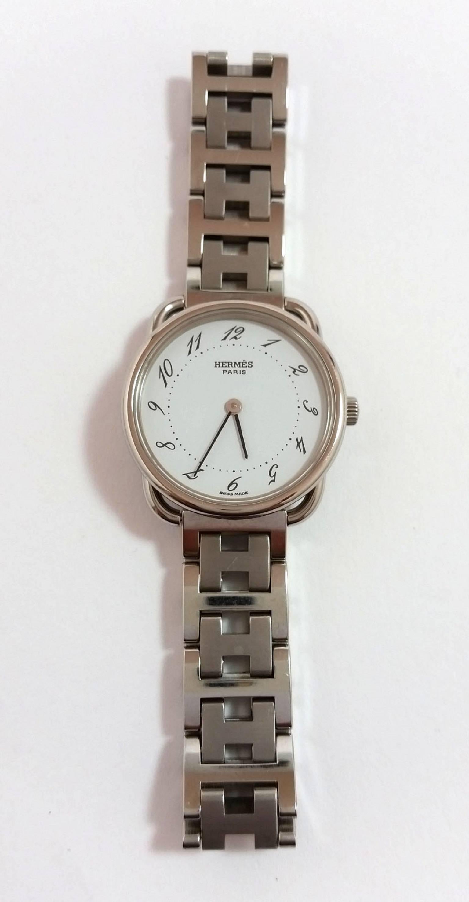 Hermès Clipper Ladies Stainless Steel Quartz Wristwatch In New Condition In Saint Ouen, FR