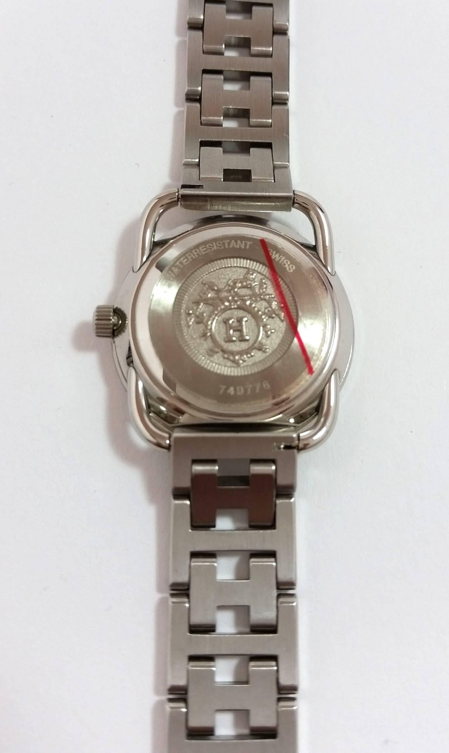 Hermès Clipper Ladies Stainless Steel Quartz Wristwatch 1