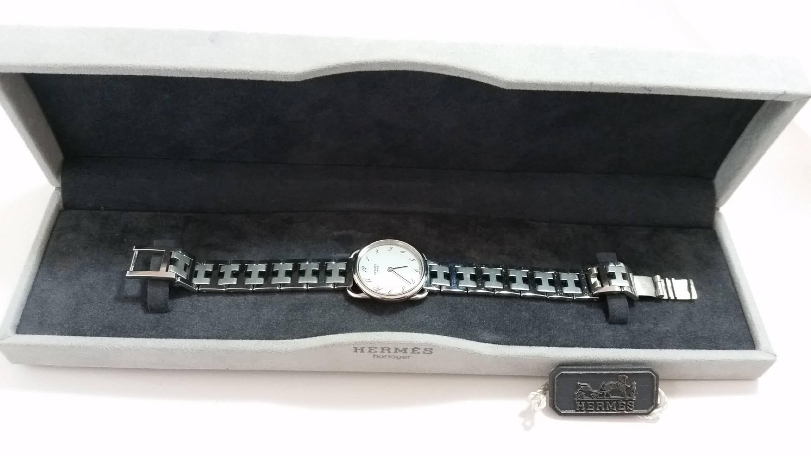 Hermès Clipper Ladies Stainless Steel Quartz Wristwatch 2